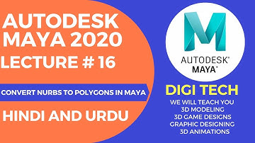 HOW TO CONVERT NURBS TO POLYGONS | AUTODESK MAYA TUTORIAL FOR BEGINNER