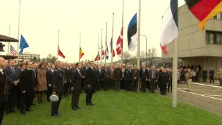 NATO's Moment Of Silence For Paris Victims