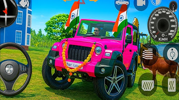 Modified Mahindra Thar Car Games: Indian Cars (Gadi Wala Game) - Car Game Android Gameplay 2025