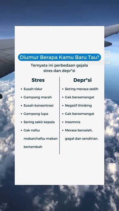 Ketahui Perbedaan Stres dan Depresi