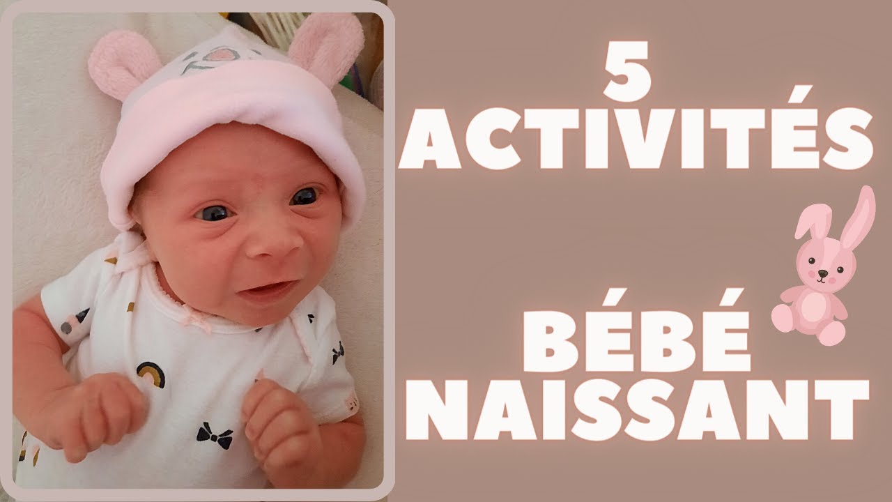 5 idées d'ACTIVITÉS pour BÉBÉ NAISSANT / 1 mois - Développement de