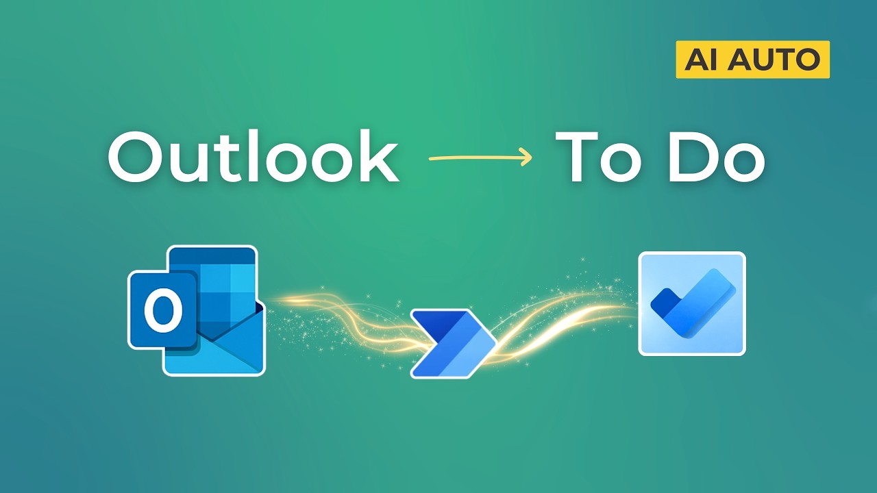 От Outlook к Microsoft To Do: автоматическое создание интеллектуальных задач с помощью AI Builder...