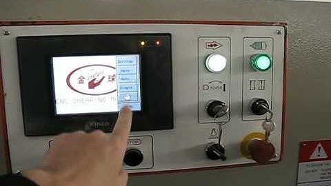 CNC Hydraulic Swing Beam Shearing machine with Touch Screen Controller