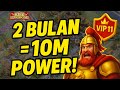 🔥 2 Bulan Main RoK = 10 Juta Power + VIP 11! 🔥