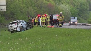Woman dies after crash on I-84 in Lackawanna County