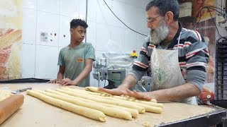 old man prepares thousands of pastries a day [ASMR]