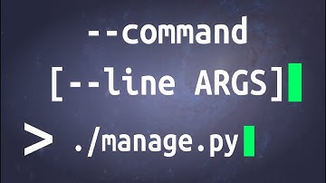 Commandline Arguments with Django (or Python