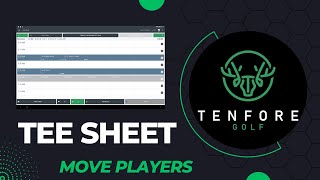 TenFore Golf - Tee Sheet - Move Players Tenfore Golf Tee Sheet Clone A Tee Time