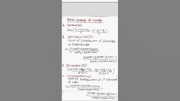 straight line four center of triangle formula #jee #shorts #kutriyarstudies