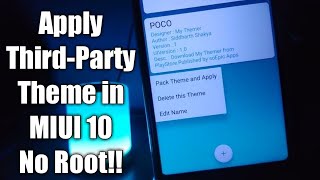 Install 3rd Party Theme in Miui 10 Without Root | Third-party Theme in Miui 10 | No Root | MIUI 10 screenshot 5