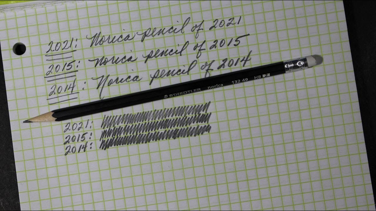 Staedtler Norica 2021 HB Pencil Review with 2014 2015 Comparison YouTube
