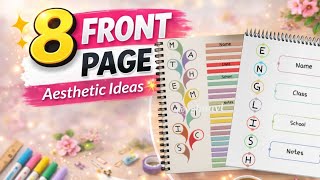 8 Aesthetic Front Page Design ideas 🌸 #youtube #frontpage #yshuskorner
