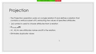 Famous Relational Algebra (project and select) and practice Wealth