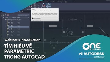 OneCAD | Tìm hiểu về Parametric trong AutoCAD (Webinar
