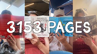 I Tried To Read 3000 Pages on Vacation // TRAVEL READING VLOG
