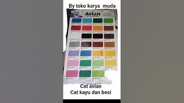 CAT AVIAN, CAT KAYU DAN BESI