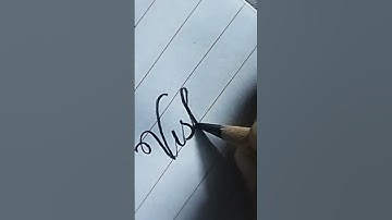 Vishal / name in cursive writing / fine art tutorial