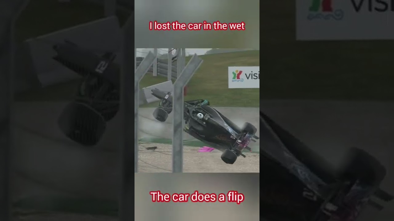 Formula 1 car does a FLIP 