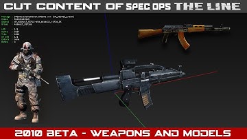 Cut Content of Spec Ops: The Line - 2010 Beta Weapons and Models
