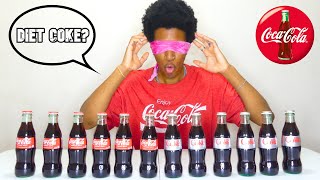 12 Bottle Coke & Diet Coke Chug Challenge - BLIND TEST