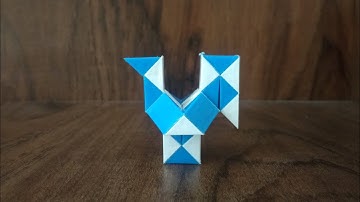 How to make Hen🐔 with Snake Cube:- 24 PIECES. BY:- AKSH PATEL