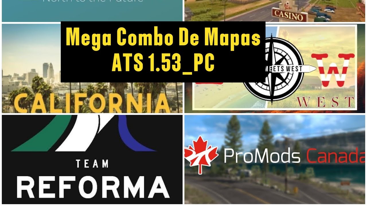 Mega Combo De Mapas ATS 1.53 - YouTube