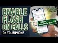 how to enable flash on call in iphone