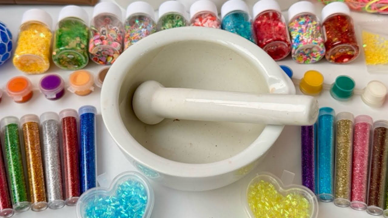 Colorful Glitter Slime 🏳️‍🌈 | DIY Slime ASMR | Satisfying 