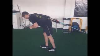 Sled Drag (Harness, Bent Over)