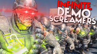 A NEVER ENDING HORDE of DEMOLISHER SCREAMERS! | 7 Days to Die - Demos Only (Part 12)