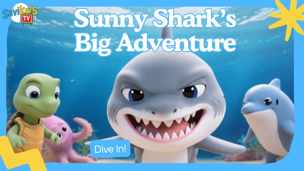 Sunny Shark’s Big Adventure 🦈 | Bedtime Kids Story Fairy Tale | SavikelsTV