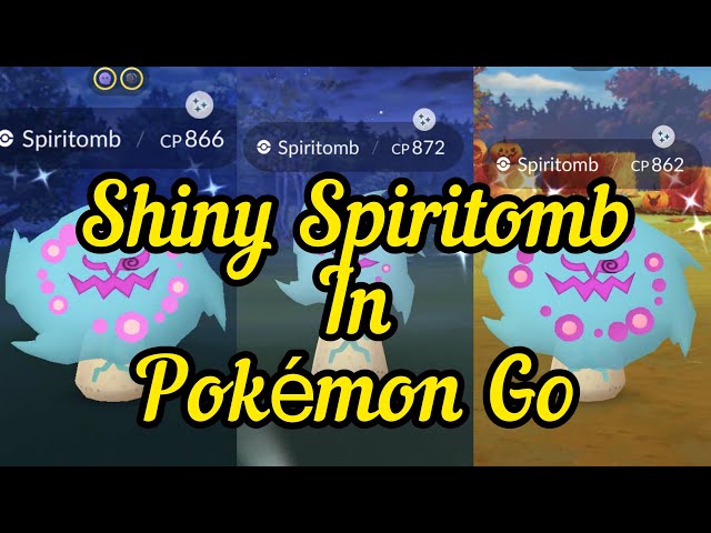 shiny spiritomb through timed research 🩵 #spiritomb #shiny #pokemon #