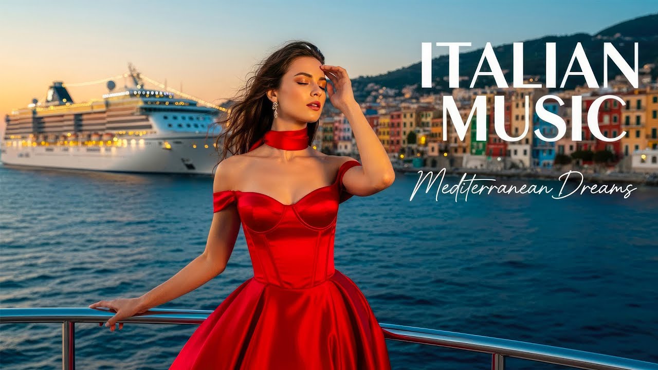 🎶 Italian Vibes & Mediterranean Dreams Music 🎶 2+ Hours Relaxing Amalfi Coast & Lake Como Scenery