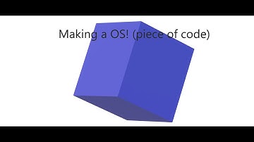 Making a OS (piece of code) in visual studio 2019! (part 1)