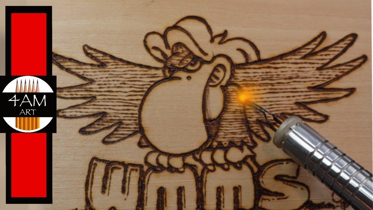 Woodburning the WMMS Buzzard
