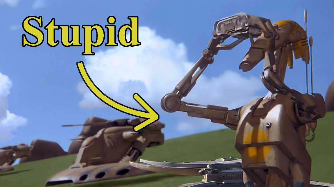 The droid army is a big fail