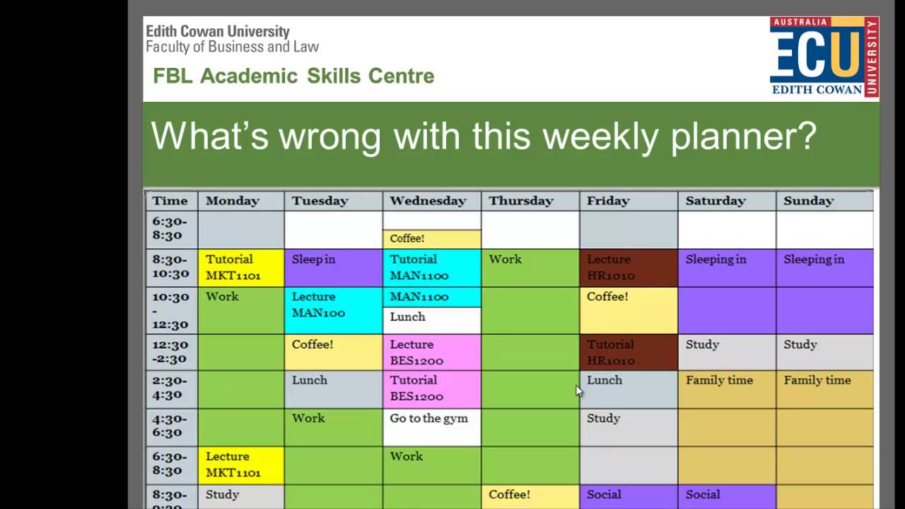 semester planner
