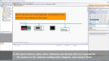 02 of 11 MELSOFT Navigator   Creating a network configuration diagram