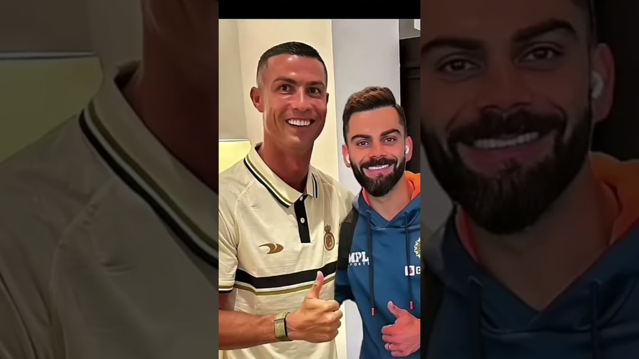 Virat kohli and ronaldo😍 amazingcollab