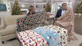 Berkshire Blanket 60"x80" Super Oversized Velvet Soft Holiday Throws on QVC screenshot 2