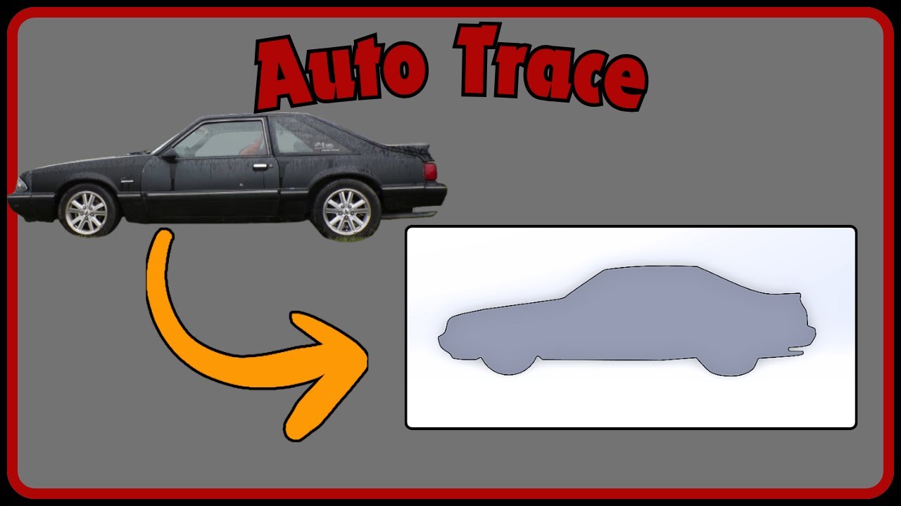 Autotrace in Solidworks with an 89 Mustang - YouTube