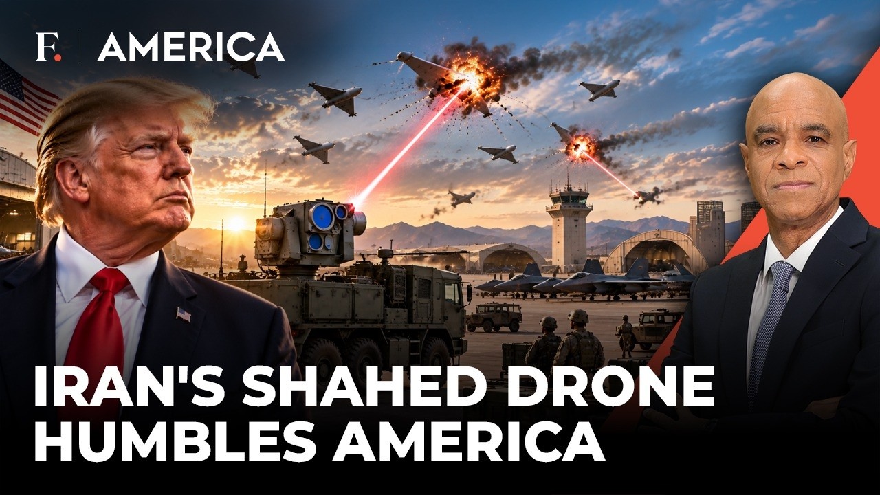 Iran's Drone War Humiliates US Defence: Pentagon Bets on $5 Laser Shots | Firstpost America thumbnail