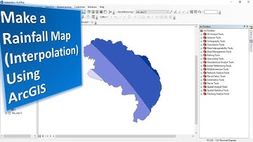 ArcGIS Tutorial : How to make a Rainfall Map (Interpolation)