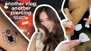 i quit my job &amp; got my nose pierced... &amp; some tattoos ʕ º ᴥ ºʔ SEA, LA, &amp; SD vlog