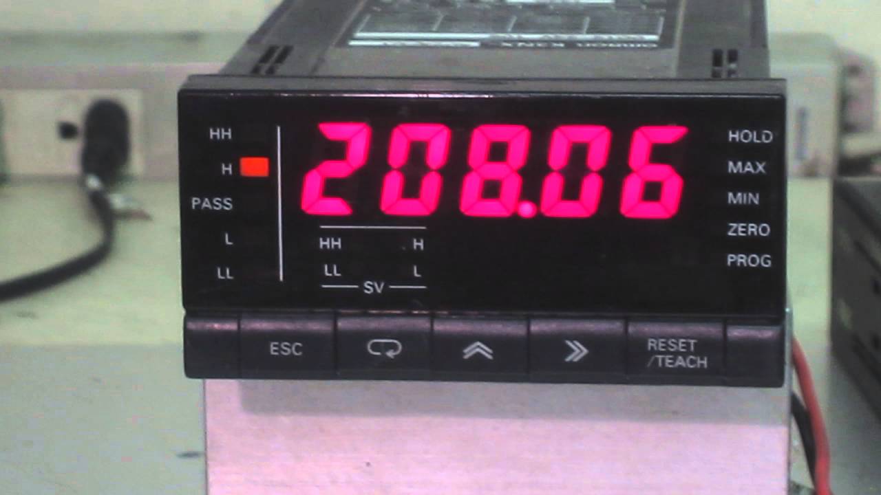 OMRON K3NX-AD series Panel Meters 動作確認 - YouTube