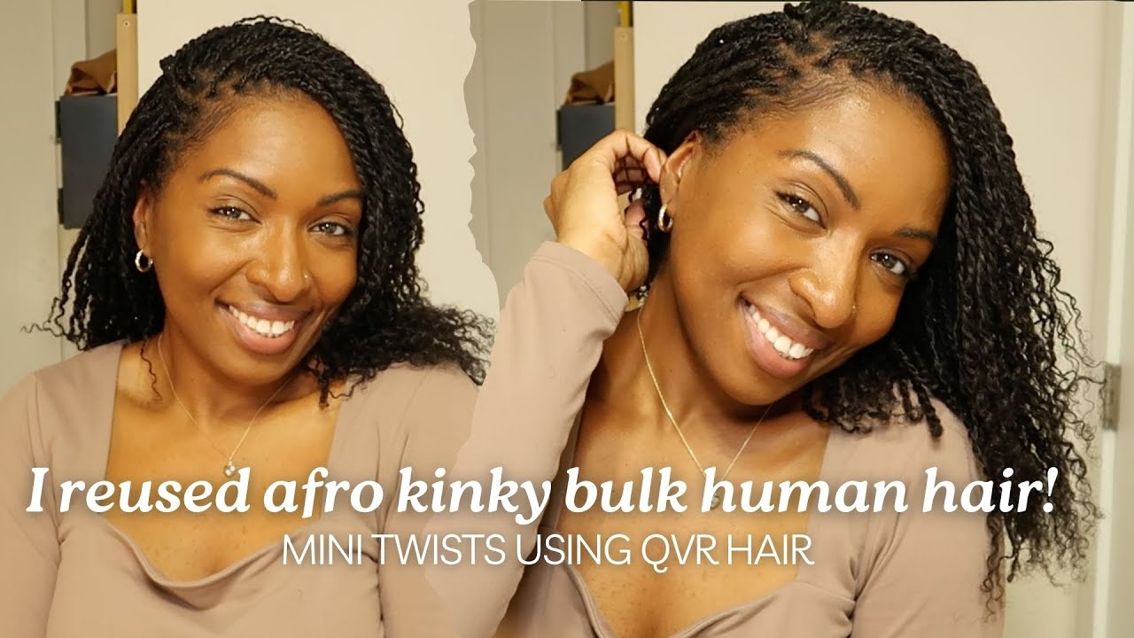 волосы: урок по созданию мини-твиста - я повторно использовала свои объемные афро-кудрявые волосы...