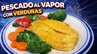 NO FRÍAS MÁS EL PESCADO  Haz la receta de VERDURAS al VAPOR  con PESCADO o POLLO