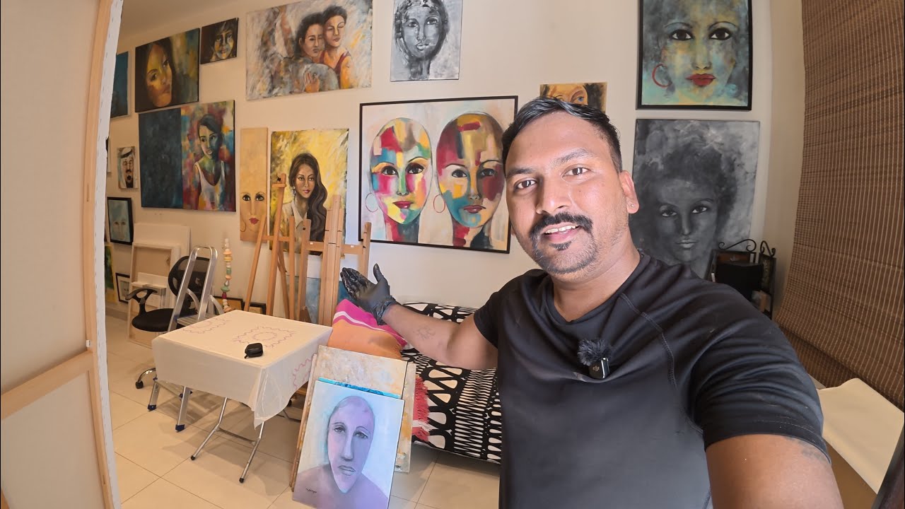 మేడం వేసిన పెయింటింగ్ చూడండి చాలా బాగుంది Vlog || 21 రోజు రంజాన్ ఒక పొద్దు || @RJPT_VENKEY 