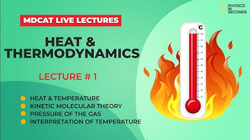 MDCAT Physics Live Lecture - Unit#8 Heat & Thermodynamics Lecture#1