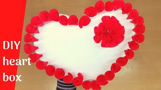 DIY - Heart gift box | علبة قلب هدية ❤️🎀🎁